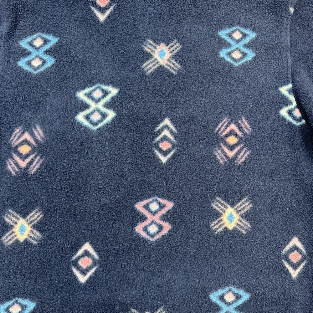 Patagonia Lightweight Synchilla Snap T Pullover Women Small Geometric Aztec SSNE